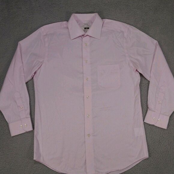 Joseph Abboud Shirt Mens 16 - 32/33 Pink Button Up Long Sleeve Egyptian - Picture 6 of 15